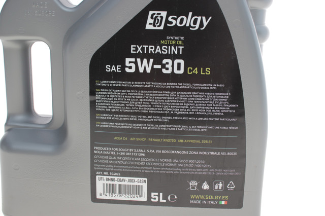 504026 Solgy Масло двигуна