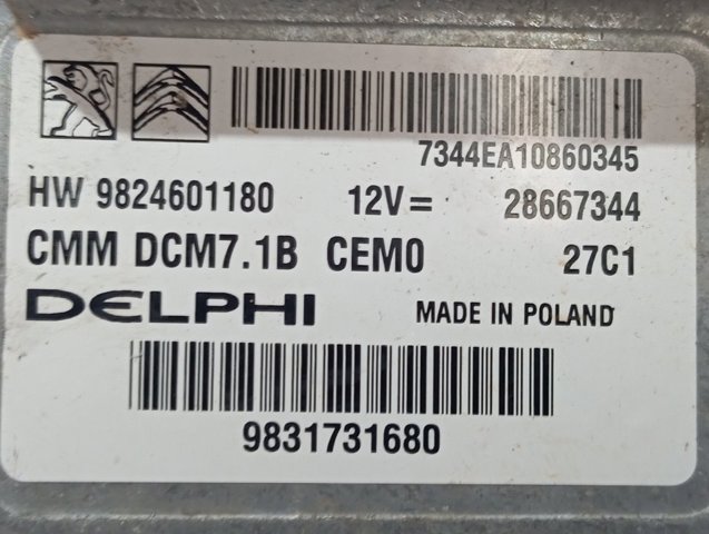  Peugeot/Citroen 9824601180
