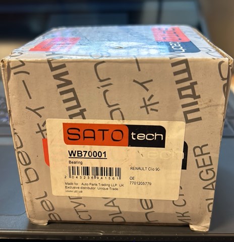WB70001 Sato Tech Підшипник маточини передньої
