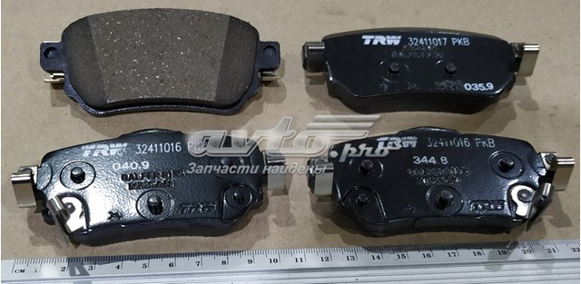 колодки гальмові задні, дискові WER4728 Задні гальмівні колодки WERTTEILE WER4728