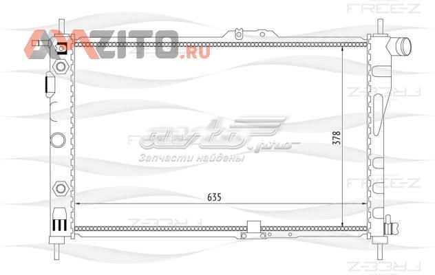 Радіатор охолодження двигуна KK0137 FreE-Z