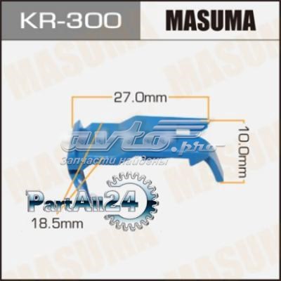Кліпса (пістон) кріплення молдинга двері KR300 MASUMA
