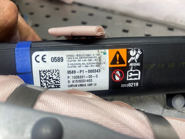 100526100D Tesla Подушка безпеки, передній, лівих дверей AIRBAG
