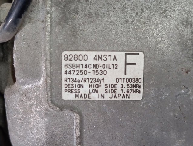Компресор кондиціонера 926004MS1A Nissan/Infiniti