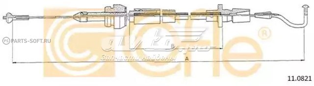 Трос газу 110821 Cofle
