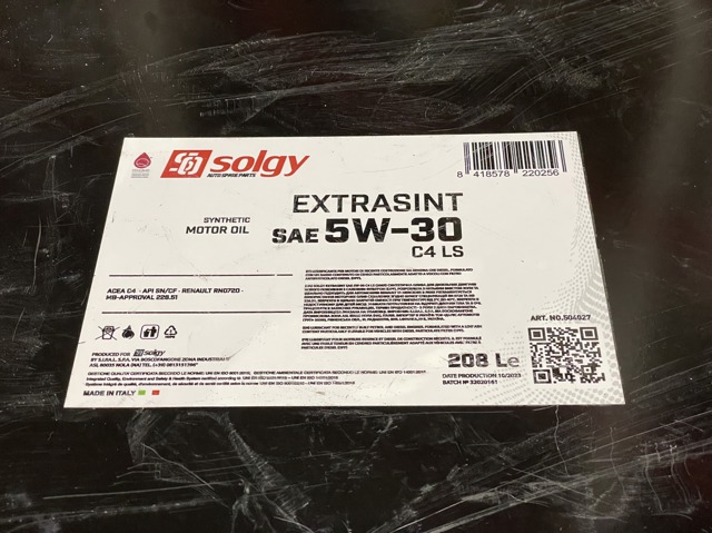 504027 Solgy Масло двигуна