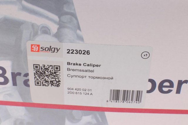 Супорт гальмівний передній правий 223026 Solgy