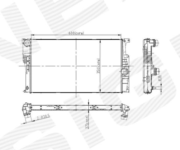 Радіатор основний Signeda RA60815Q ціна, від 88.97 USD