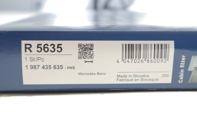 Фільтр повітряний обігрівача Bosch 1987435635 ціна, від 107.72 USD