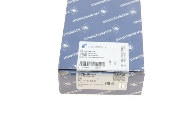 Купити 87475610 Kolbenschmidt Вкладиші колінвала, корінні, комплект, 1-й ремонт (+0,25)