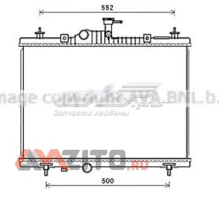 Радіатор охолодження двигуна RT2603 AVA