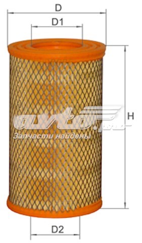 Елемент повітряного фільтра Alpha Filter AF0012 ціна, від 5.81 USD