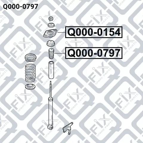Відбійник заднього амортизатора Q0000797 Q-fix