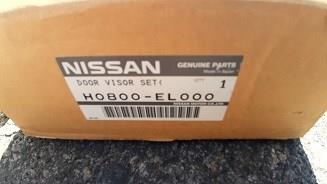 H0800EL000 Nissan дефлектор-обтікач (вітровики на скло дверей, комплект 4 шт.)