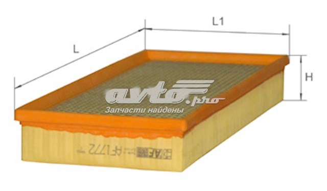 AF1772S Alpha Filter Повітряний фільтр двигуна