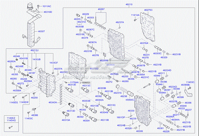  Блок клапанів АКПП Hyundai Santa Fe 3
