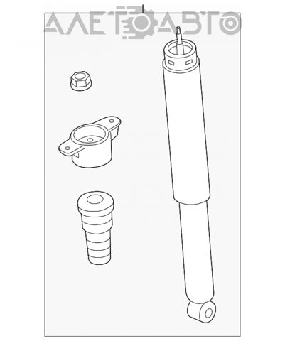  Амортизатор задній Ford C-MAX 