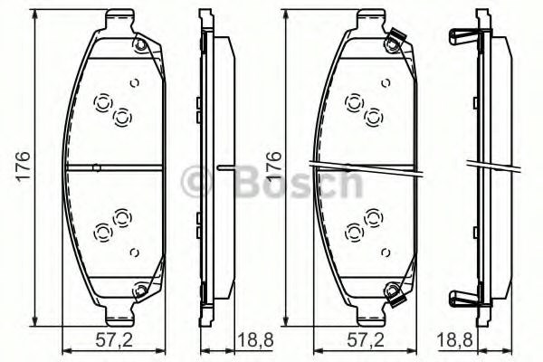 Тормозні колодки Bosch 986494370