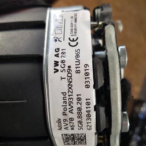 Подушка безпеки, водійська, AIRBAG 5G0880201 VAG