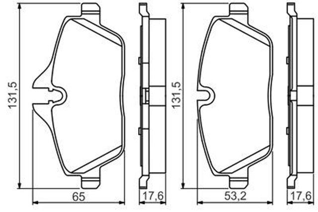 Купити 986495251 Bosch Колодки гальмівні передні, дискові