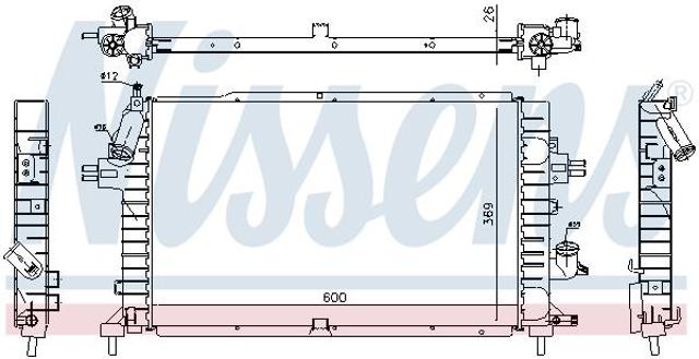 Купити NIS63029A Nissens Радіатор двигуна