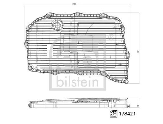 Піддон АКПП 178421 Febi