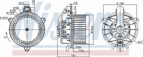 Двигун вентилятора пічки (обігрівача салону) на Ford Ka (UK, FK)