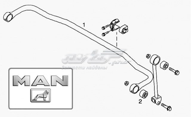 Стабілізатор передній MAN 85437156015