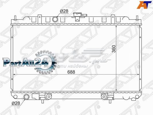 NS000116 SAT Радіатор охолодження двигуна