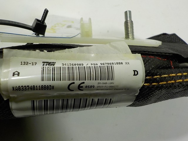 Подушка Айрбег спинки сидіння правого Peugeot/Citroen 9678681880 ціна, від 51.42 USD