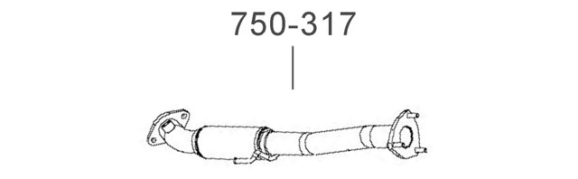 Штани глушника передні Bosal BS750317