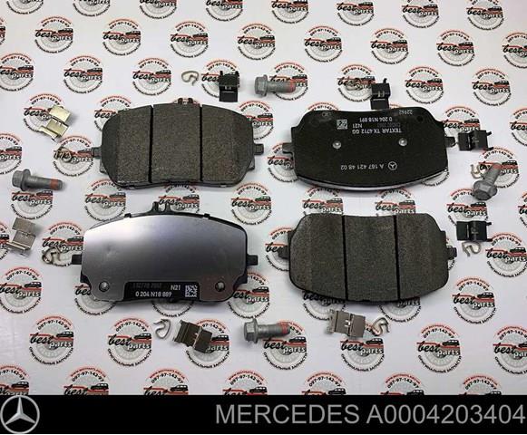 Тормозні колодки Mercedes A0004203404