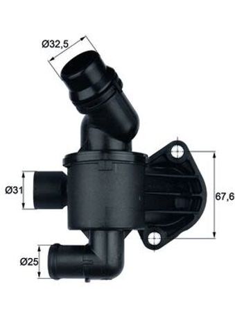 TI3487 Mahle Original Корпус термостата в зборі