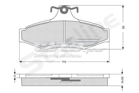 Задні гальмівні колодки Starline BDS310 ціна, від 12.29 USD