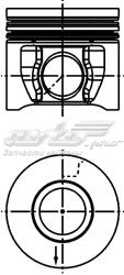 Поршень в комплекті на 1 циліндр, STD KOLBENSCHMIDT 40739600