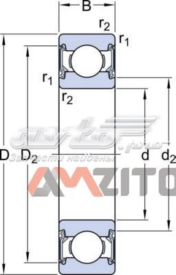 Підшипник КПП SKF 62062RS1C3 ціна, від 7.23 USD