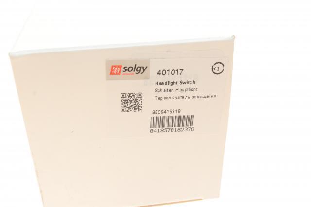 Перемикач світла фар, на "торпеді" 401017 Solgy