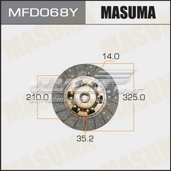 Диск зчеплення MFD068Y Masuma