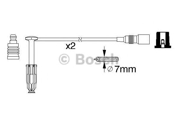 Купити 986356311 Bosch Провід високовольтні, комплект