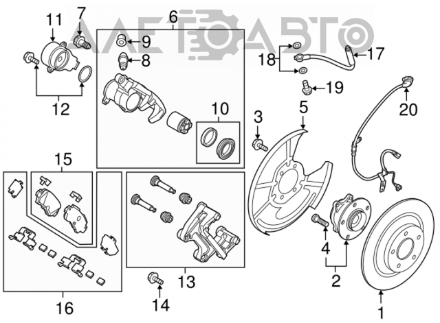 Маточина заднього колеса Mazda TK482615X