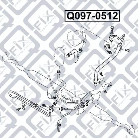 Q0970512 Q-fix Трубка високого тиску ГПК