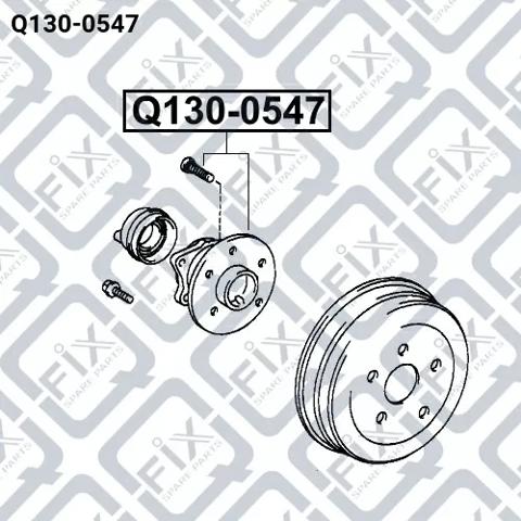 Купити Q1300547 Q-fix Підшипник ступиці колеса