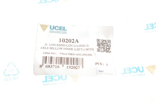 Пильник ШРУСа внутрішній лівий Uc-el 10202A
