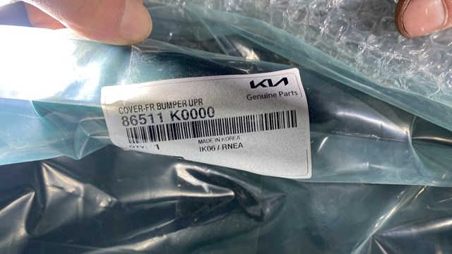 86511K0000 Hyundai/Kia Бампер передній, верхня частина