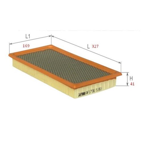 Елемент повітряного фільтра Alpha Filter AF1736S ціна, від 4.70 USD