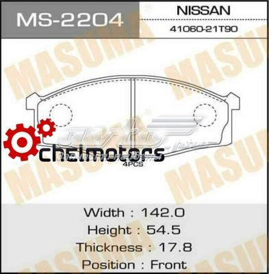 MS2204 Masuma Передні гальмівні колодки
