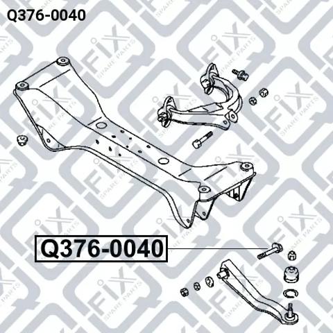 Болт кріплення заднього розвального важеля, внутрішній Q3760040 Q-fix
