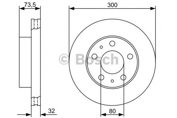 Гальмівні диски передні 986479315 Bosch