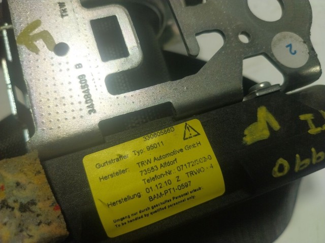 Пасок безпеки задній лівий Mercedes A2048602786 ціна, від 63.33 USD