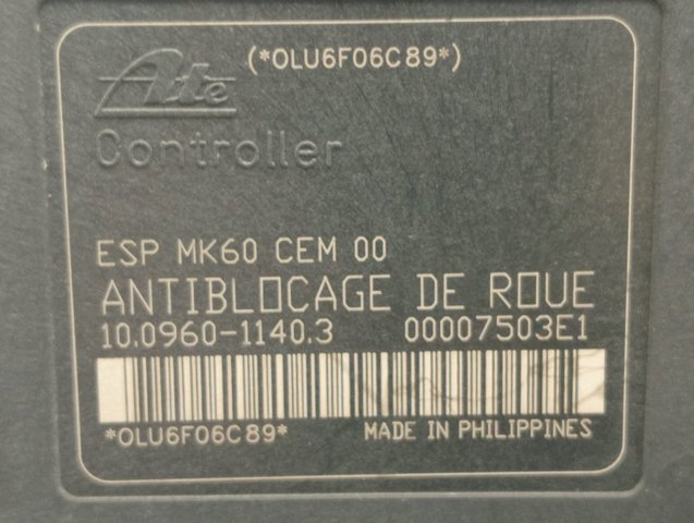  Peugeot/Citroen 9657061080